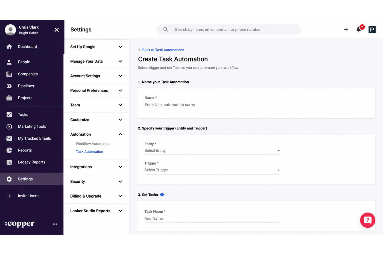 screenshot - Copper Review: Pros, Cons, Features and Pricing Overview