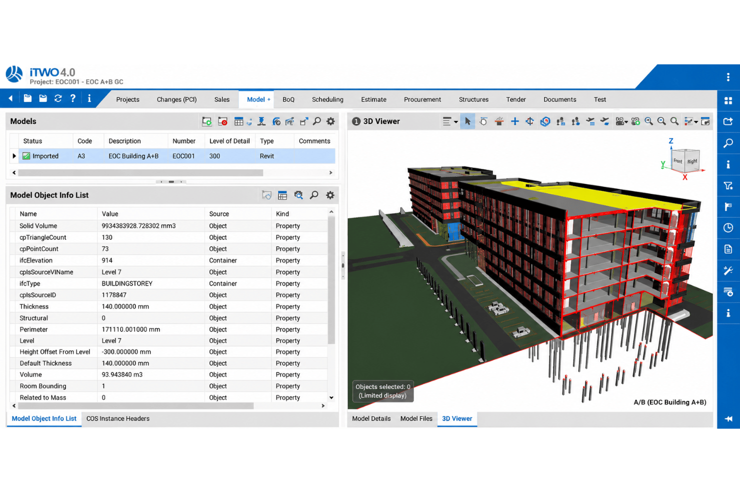 RIB Software BIM data management with shared project models, BCF collaboration, and coordination tools.