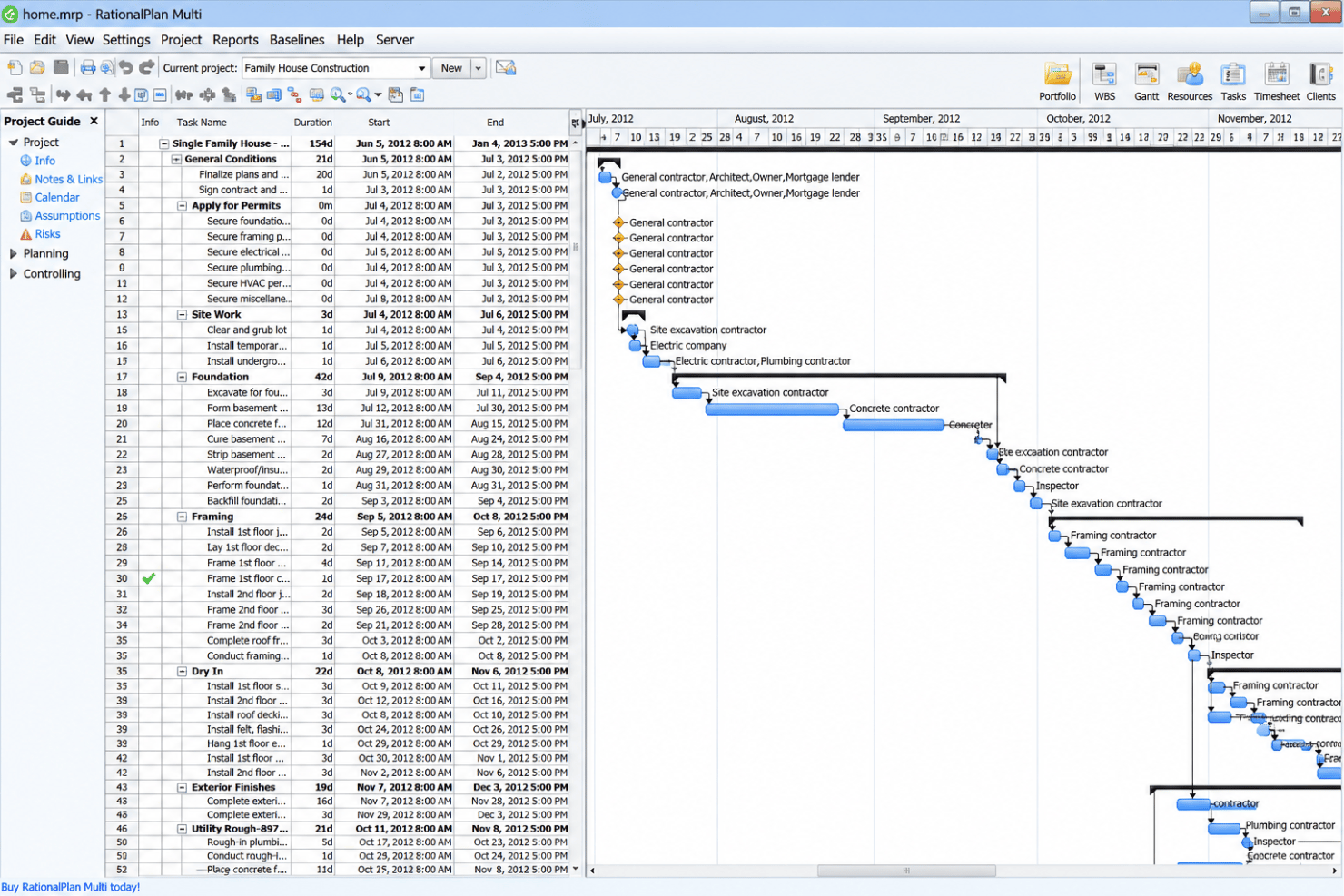 RationalPlan simplifies project scheduling with Microsoft Project file viewing, schedule editing, and project management tools.