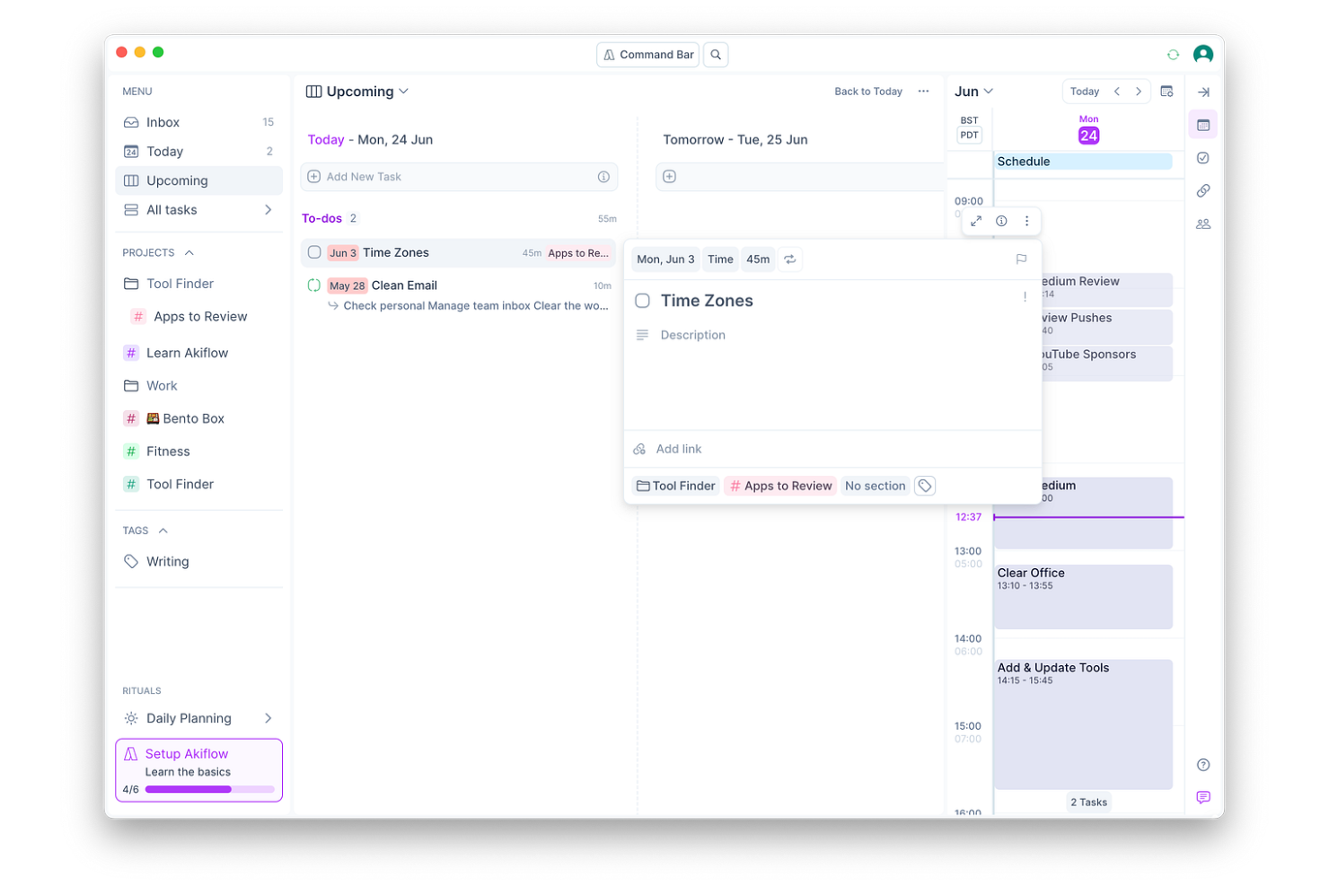 screenshot - Akiflow Review: Pros, Cons, Features and Pricing