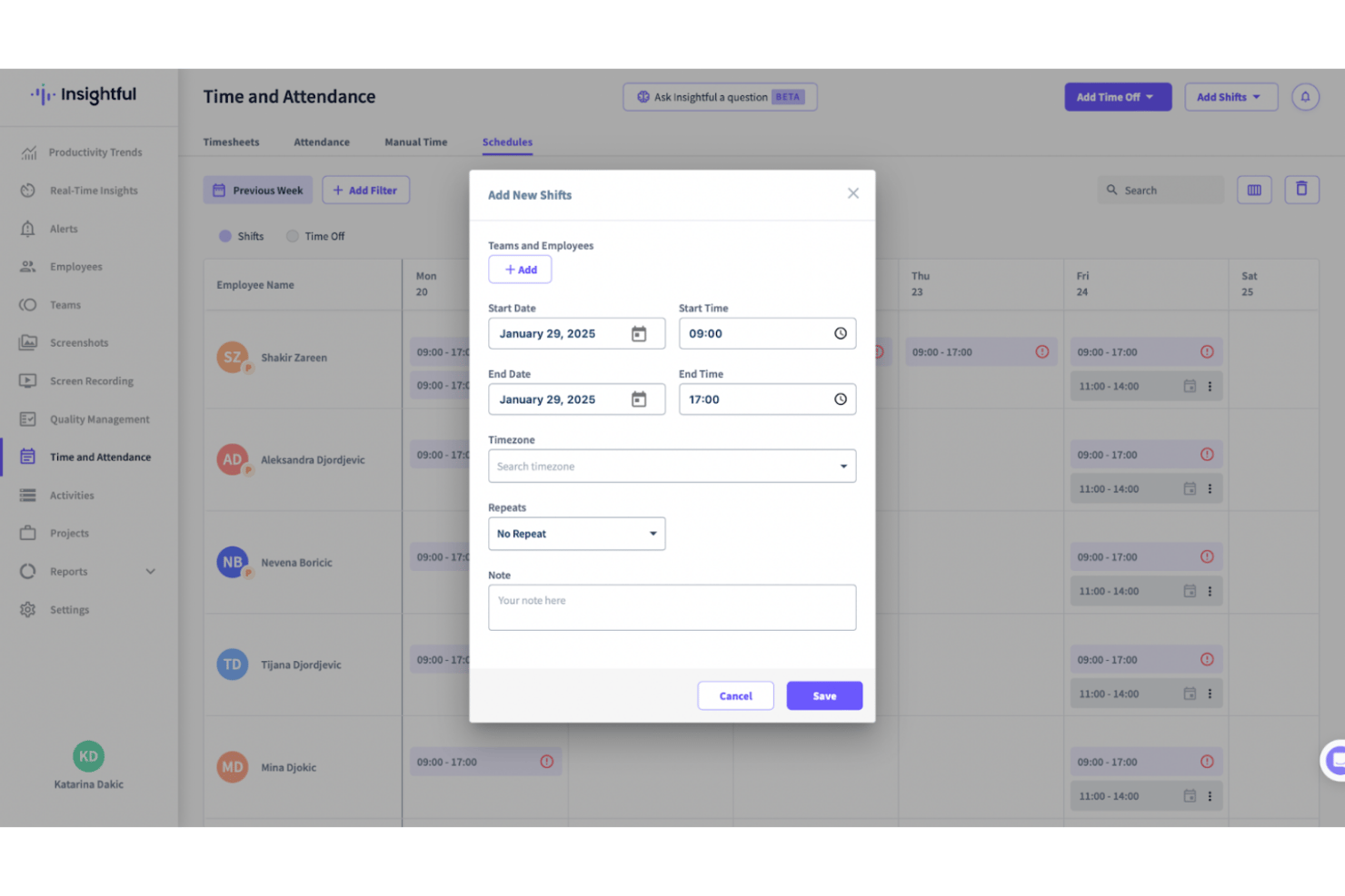 screenshot - Insightful Review 2026: Pros, Cons, Features, and Pricing