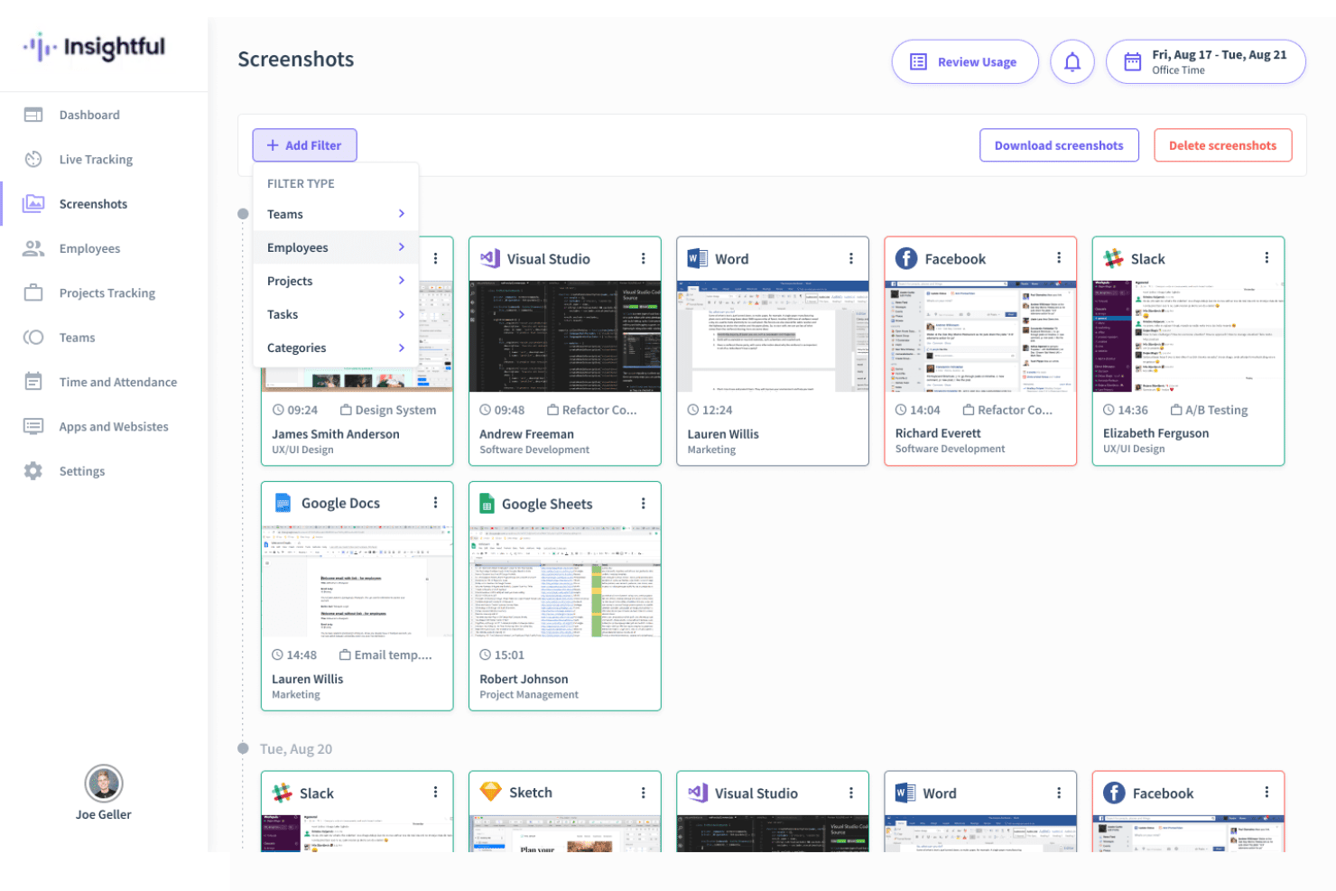 screenshot - Insightful Review 2026: Pros, Cons, Features, and Pricing