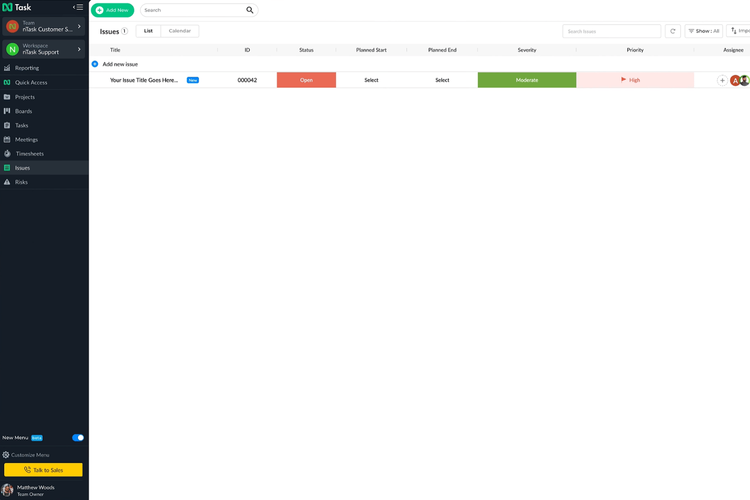 screenshot - nTask Review 2026: Pros, Cons, Features, and Pricing