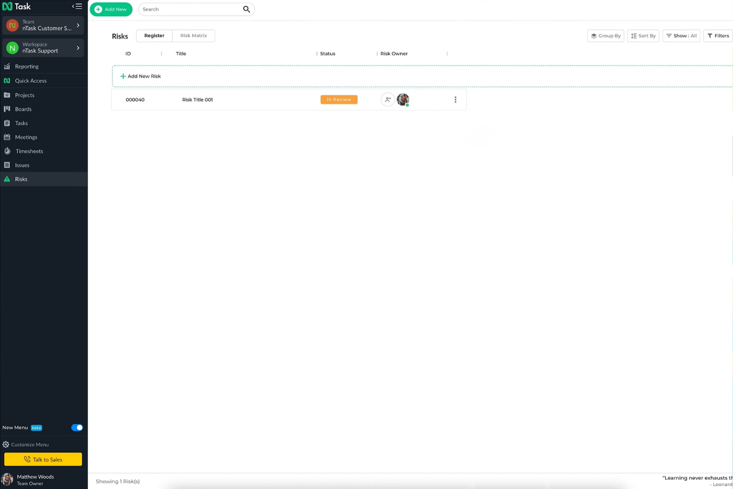 screenshot - nTask Review 2026: Pros, Cons, Features, and Pricing