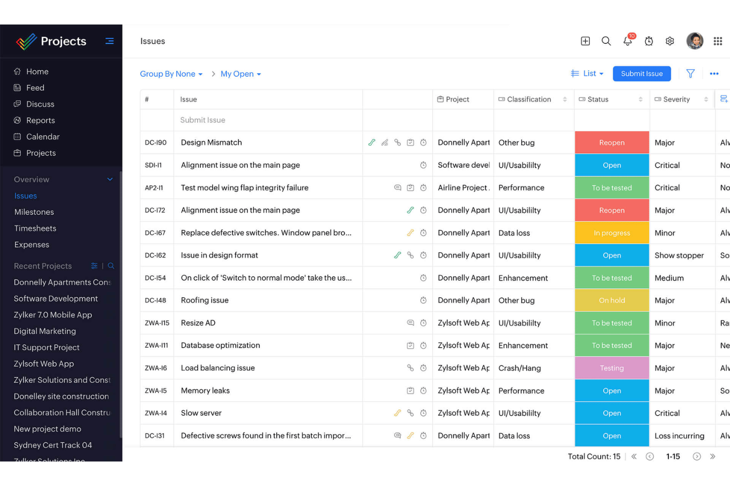 screenshot - Zoho Projects Review 2026: Pros, Cons, Features, and Pricing