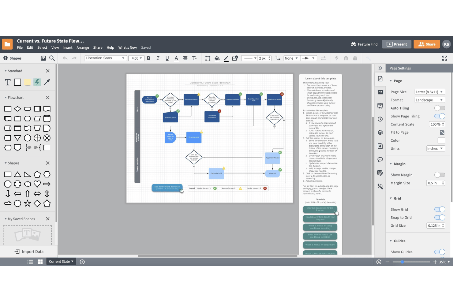 screenshot - Lucidchart Bewertung: Vorteile, Nachteile, Funktionen &amp; Preise