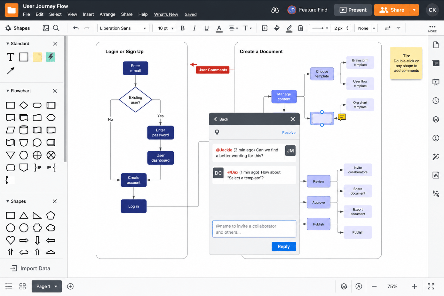 screenshot - Lucidchart Bewertung: Vorteile, Nachteile, Funktionen &amp; Preise