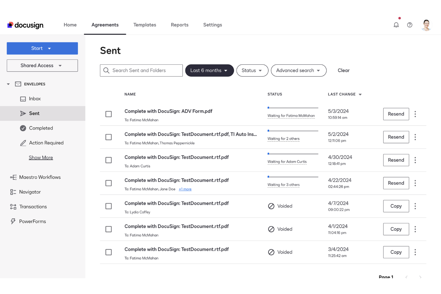 screenshot - Docusign Testbericht: Vorteile, Nachteile, Funktionen und Preise