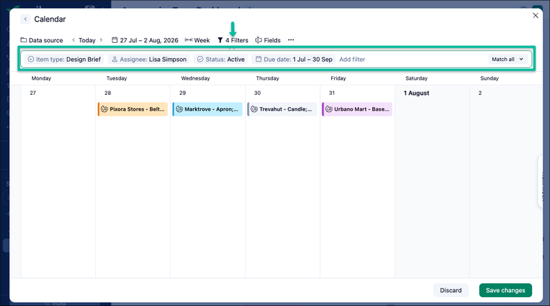 Wrike Adds Flexible Board Grouping and Calendar Filters