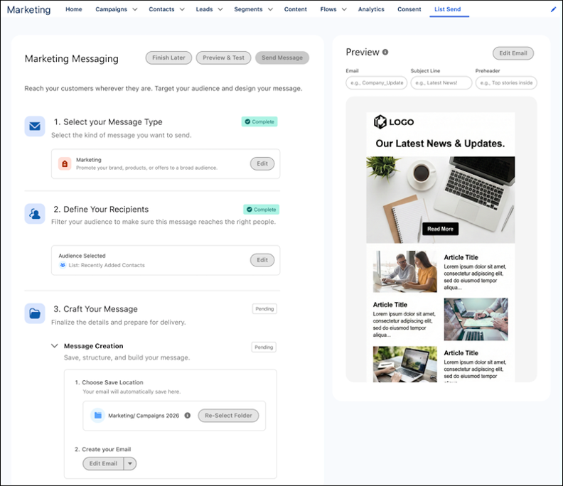 Salesforce CRM Simplifies Email Sends From Contact and Lead Lists