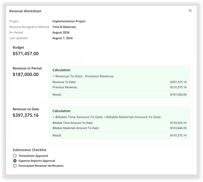 Kantata Adds Revenue Worksheet for Project Revenue Review