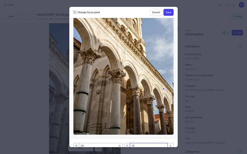 Papirfly Place Improves Asset Search and Image Cropping