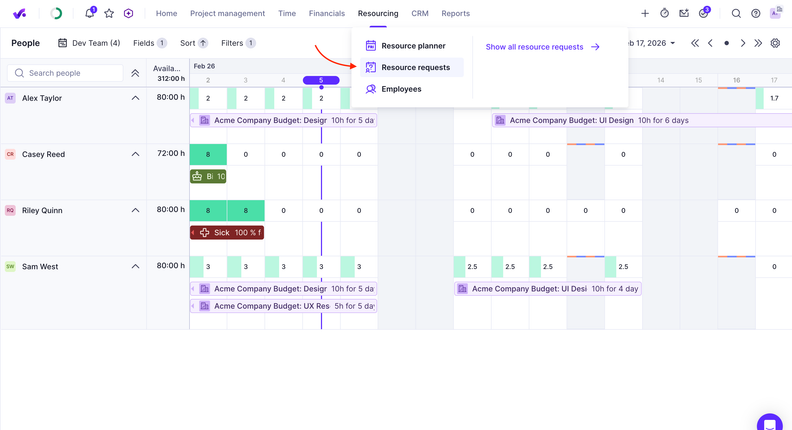 Productive Introduces Resource Request Feature