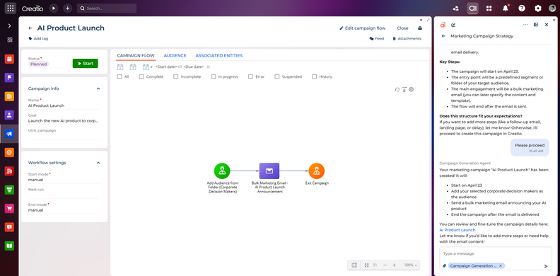 Creatio Studio Adds AI Automation and Marketing Workflow Updates