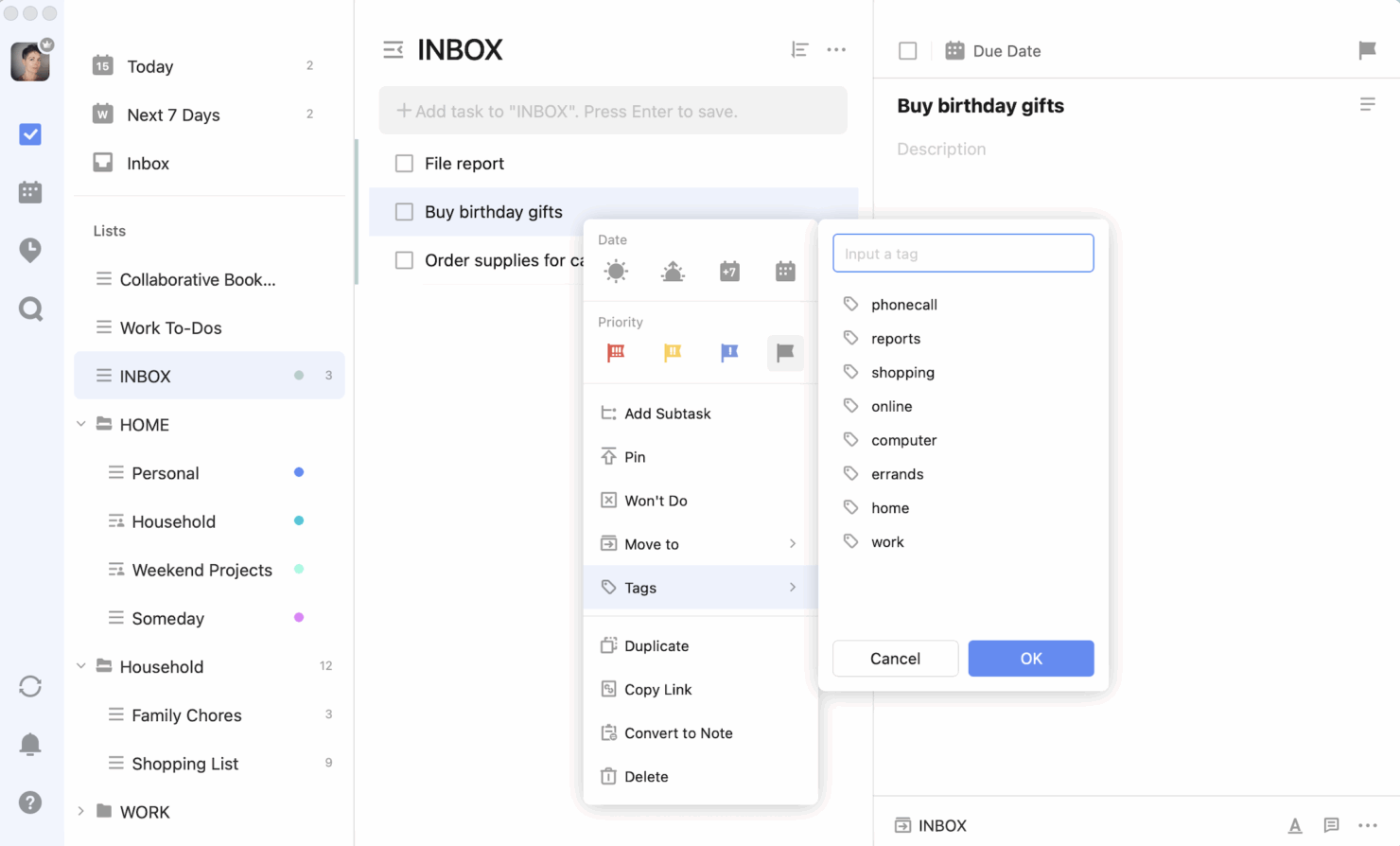 screenshot - TickTick Task Management Software Review For 2025