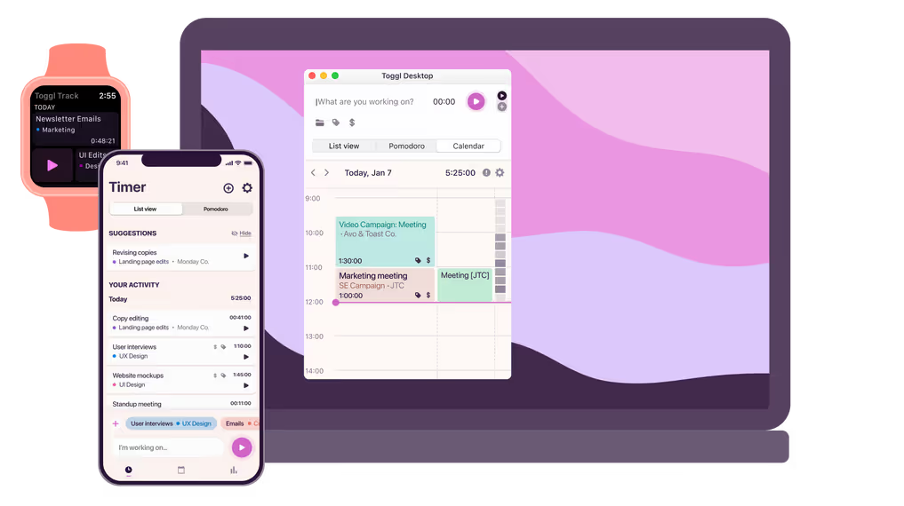 screenshot - Toggl Track Time Tracking Software Review for 2025