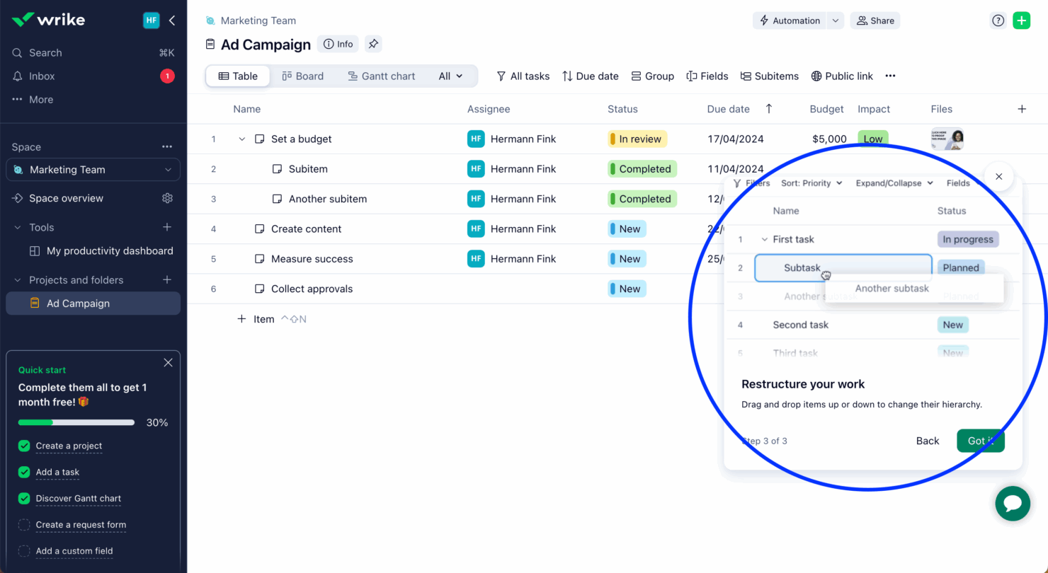 screenshot - Wrike Review 2025: Pros, Cons, Features & Pricing