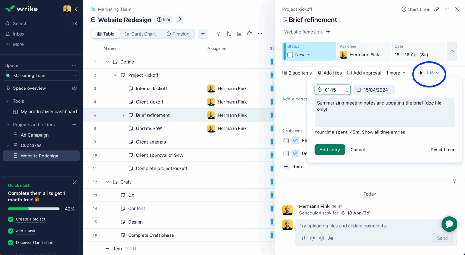screenshot - Wrike Review 2025: Pros, Cons, Features & Pricing