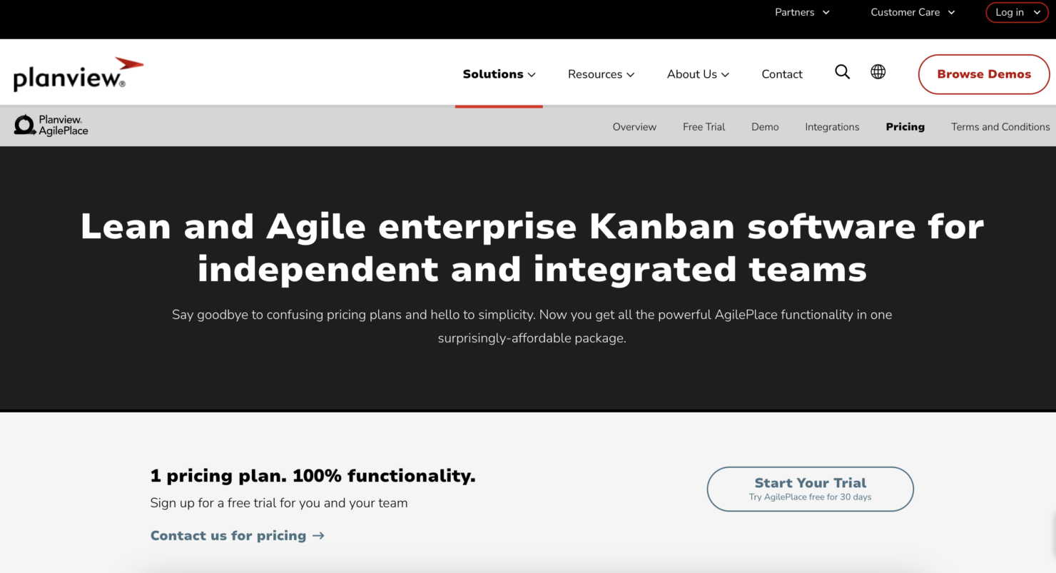 screenshot - AgilePlace Review: Pros, Cons, Features &amp; Pricing