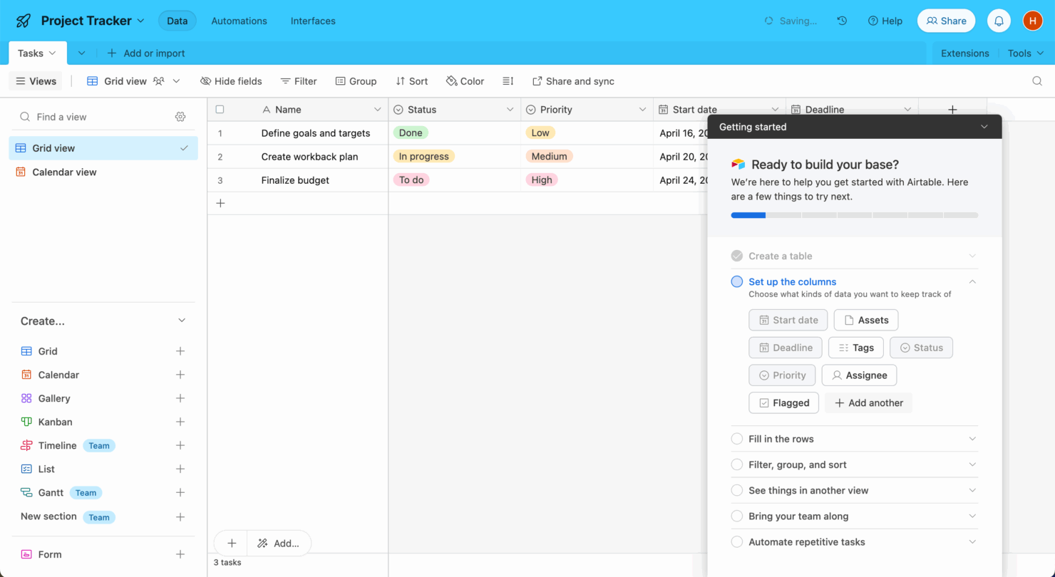 screenshot - Airtable Project Management Software Review for 2025