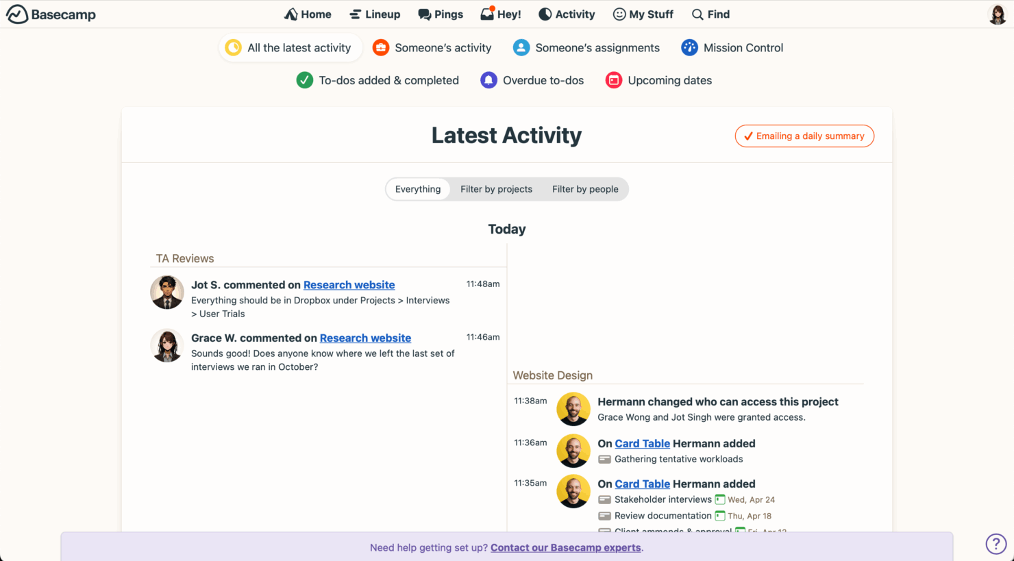 screenshot - Basecamp Review: Pros, Cons, Features & Pricing