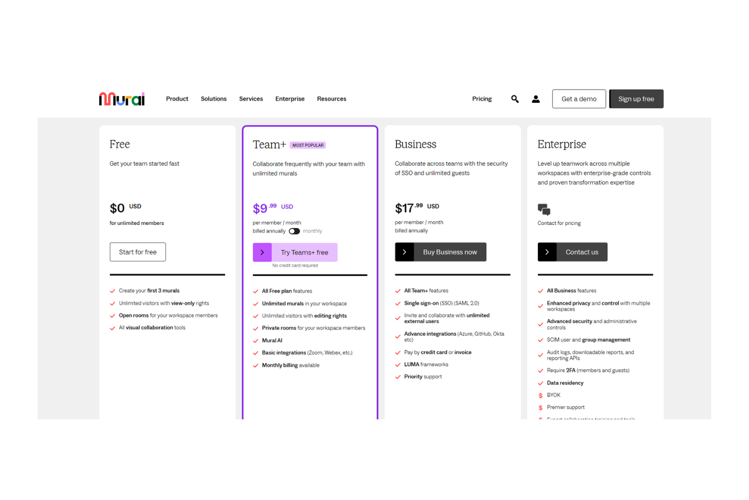 screenshot - Mural Review: Pros, Cons, Features & Pricing