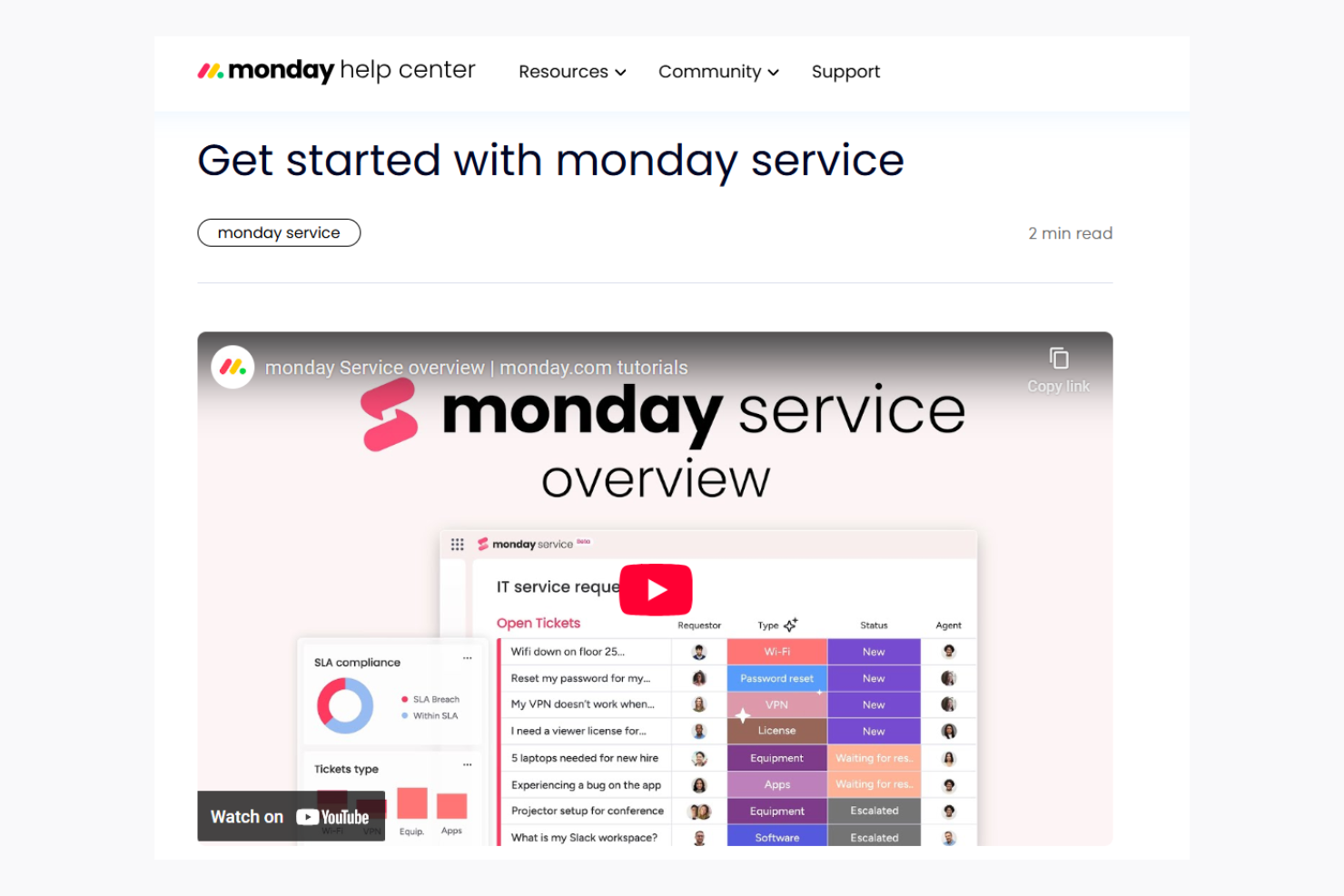 screenshot - monday service Review: Pros, Cons, Features & Pricing