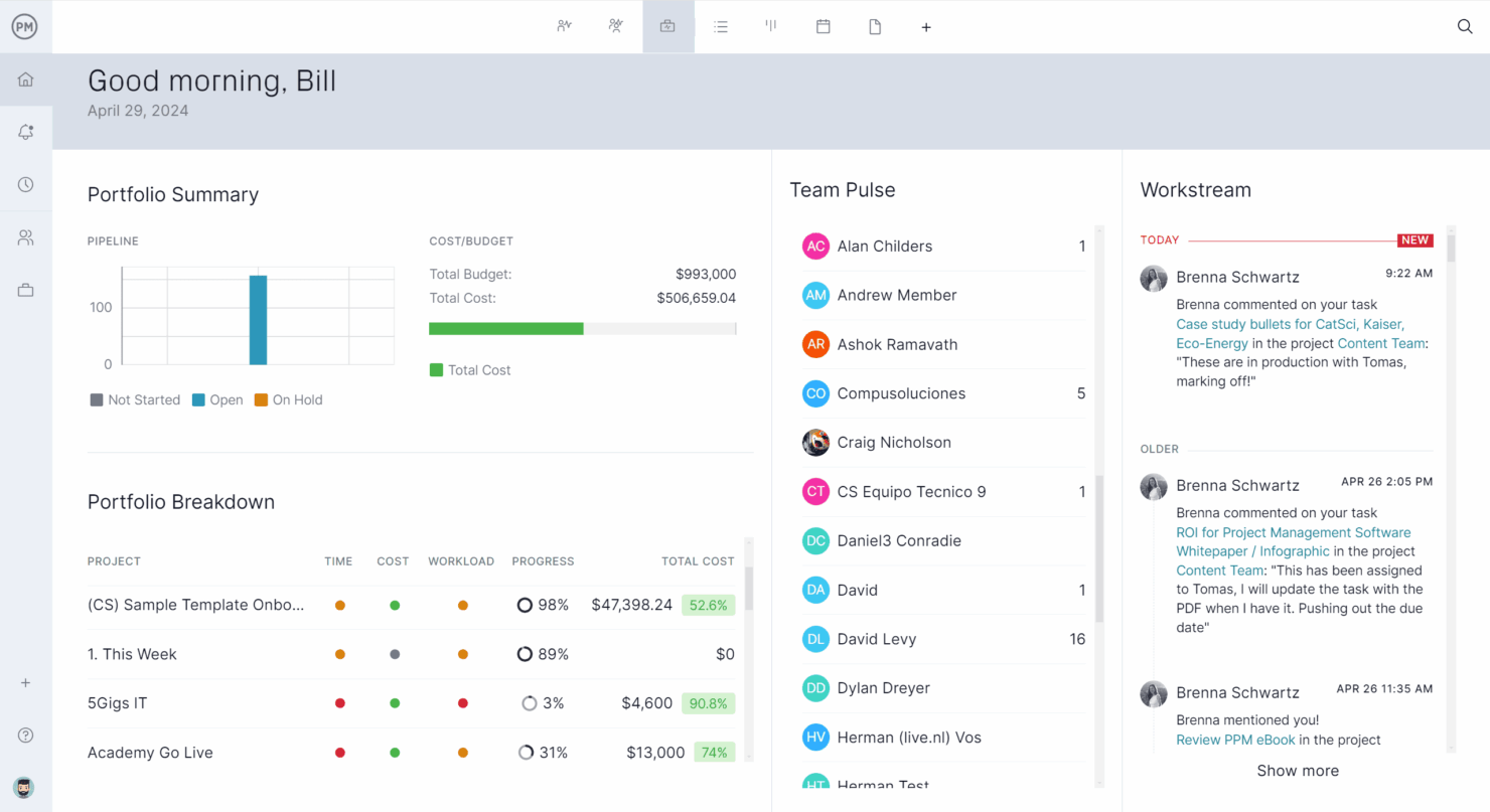 screenshot - ProjectManager Review: Pros, Cons, Features & Pricing