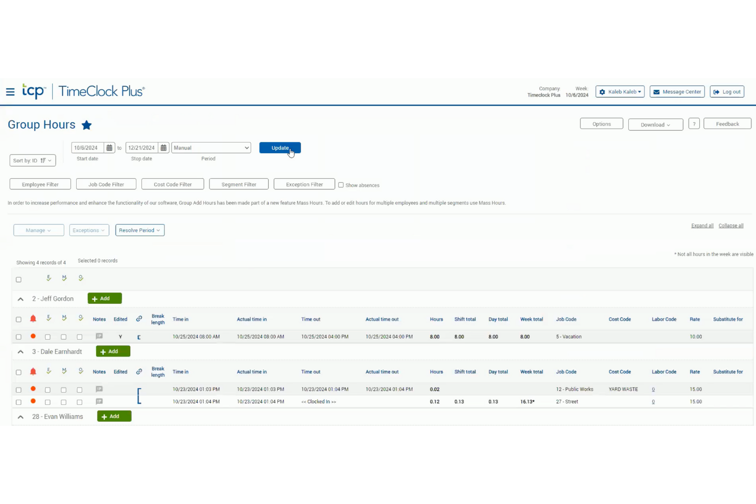 screenshot - TimeClock Plus Software In-Depth Review 2026