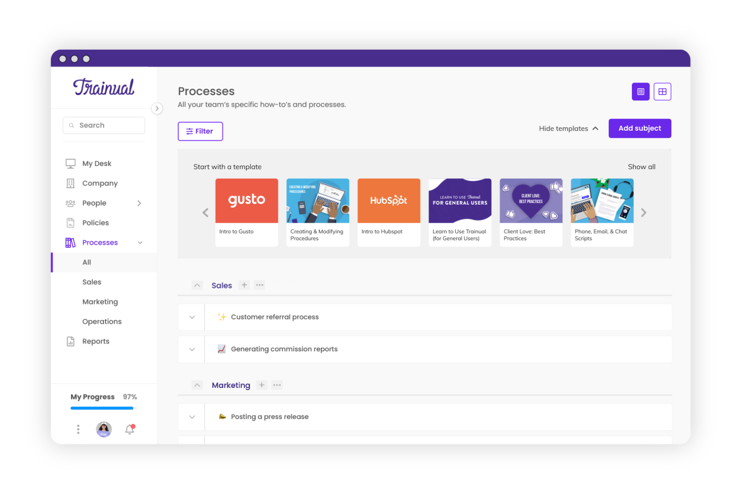 screenshot - Trainual Review: Pros, Cons, Features, and Pricing