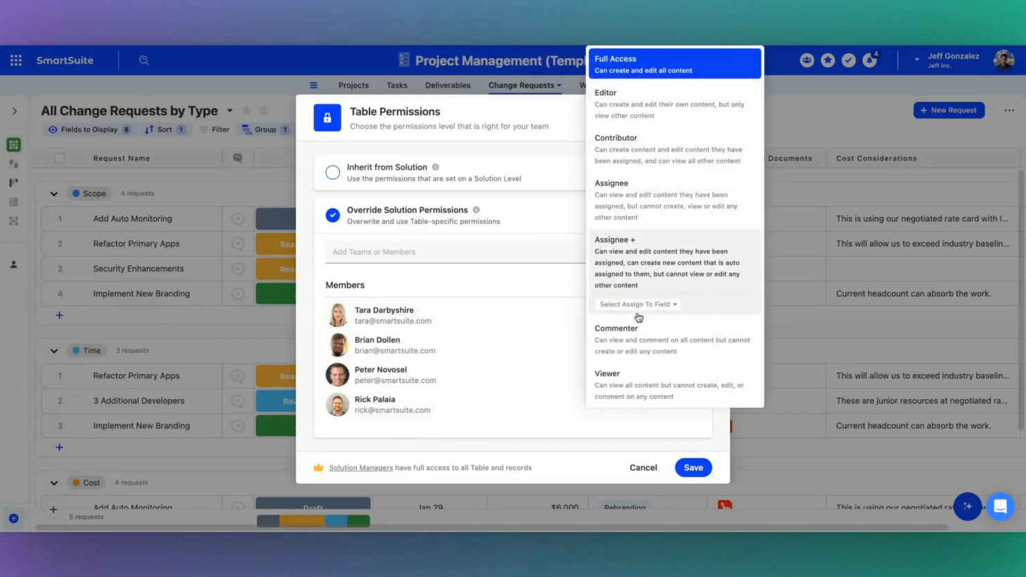 screenshot - SmartSuite Review: Pros, Cons, Features, and Pricing
