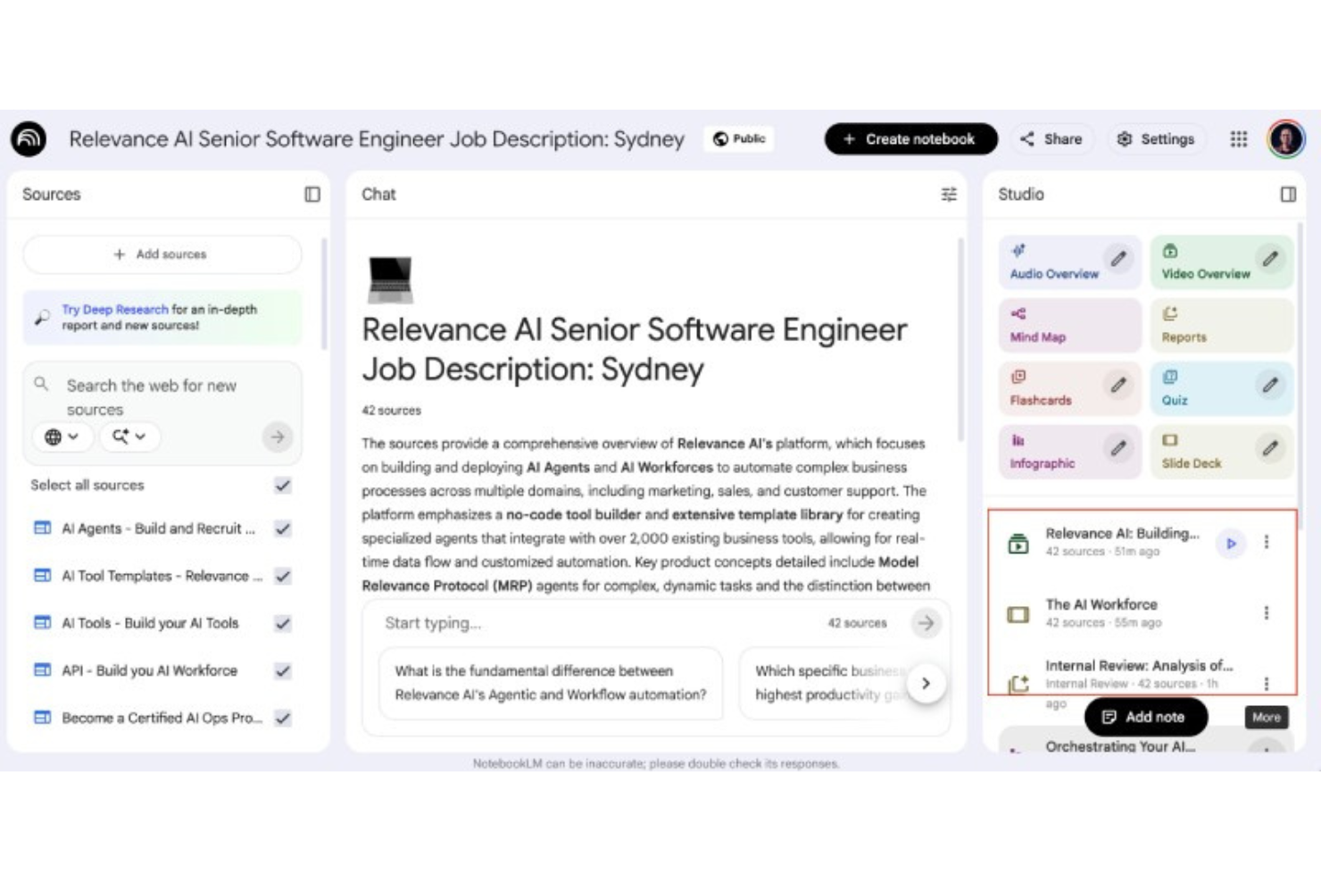 screenshot - NotebookLM Review: Pros, Cons, Features, and Pricing