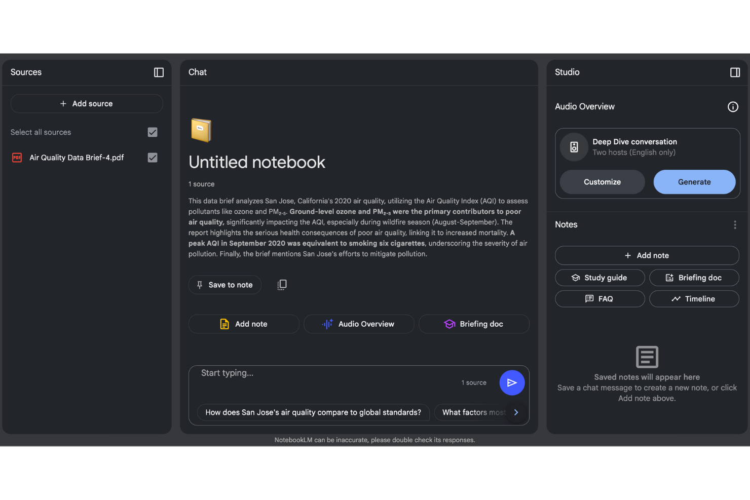 screenshot - NotebookLM Review: Pros, Cons, Features, and Pricing