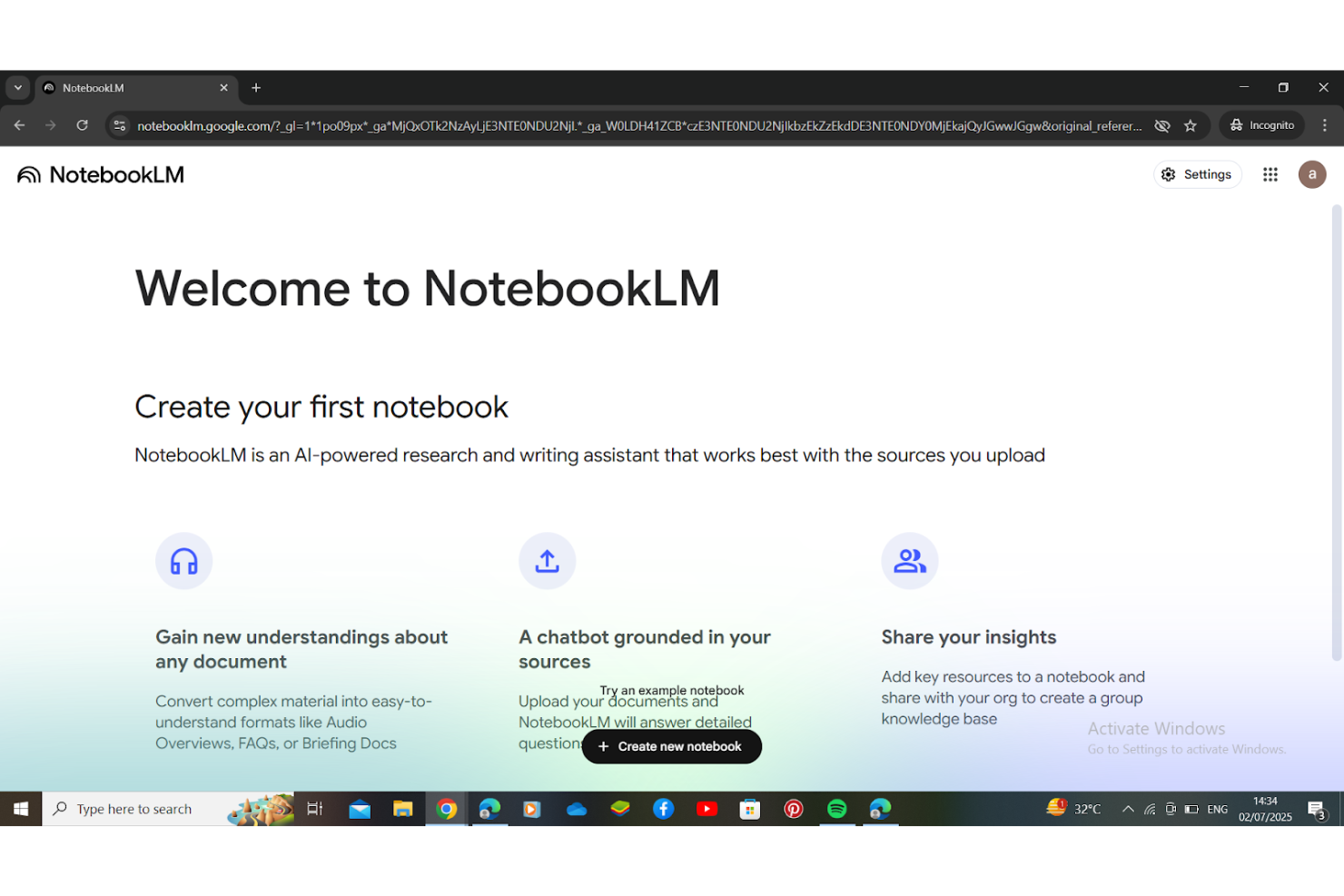 screenshot - NotebookLM Review: Pros, Cons, Features, and Pricing