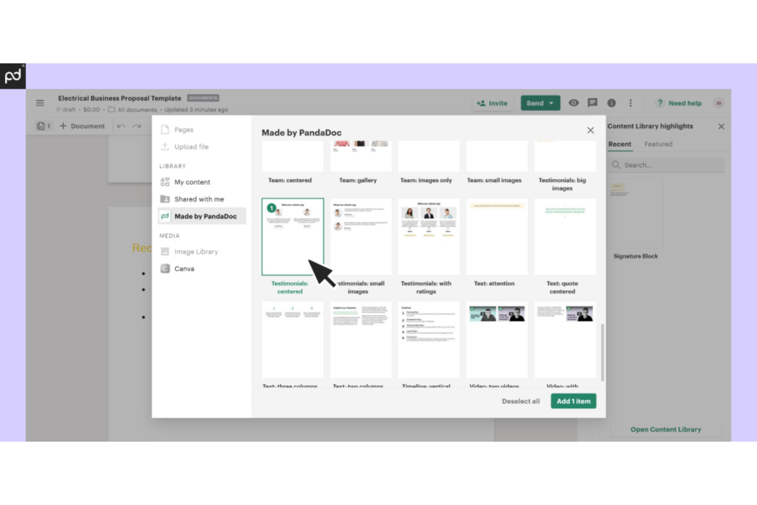 screenshot - PandaDoc Review: Pros, Cons, Features and Pricing