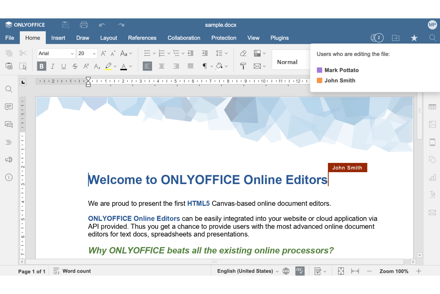 screenshot - OnlyOffice Review: Pros, Cons, Features, and Pricing Explained