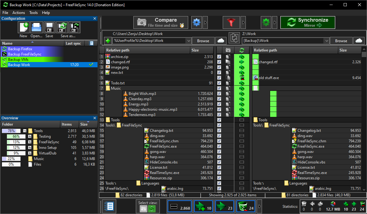 screenshot - FreeFileSync Review: Pros, Cons, Features, and Pricing Explained