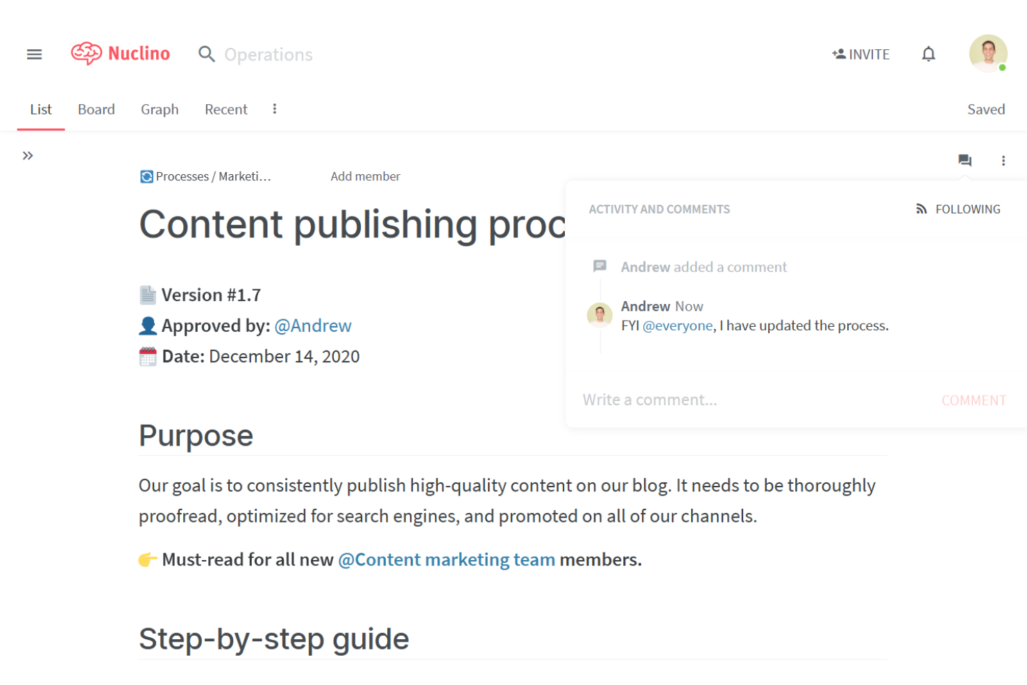 screenshot - Nuclino Review: Pros, Cons, Key Features and Updated Pricing in 2026
