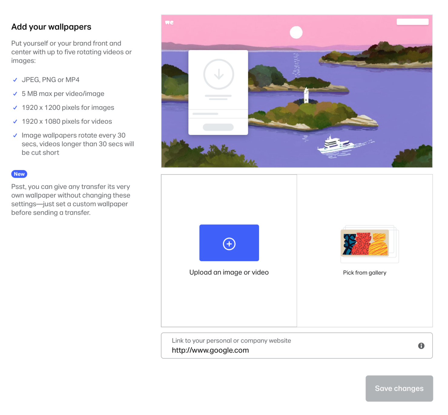 screenshot - WeTransfer Test: Hauptfunktionen, Vorteile, Nachteile und Preise 2026
