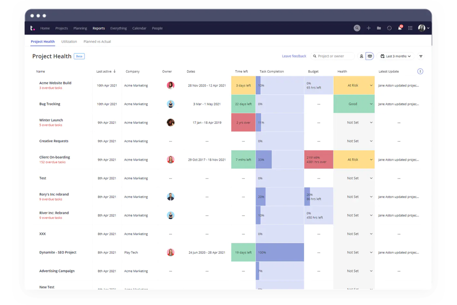 Teamwork.com screenshot - 15 meilleures alternatives à Meta Workplace pour 2026