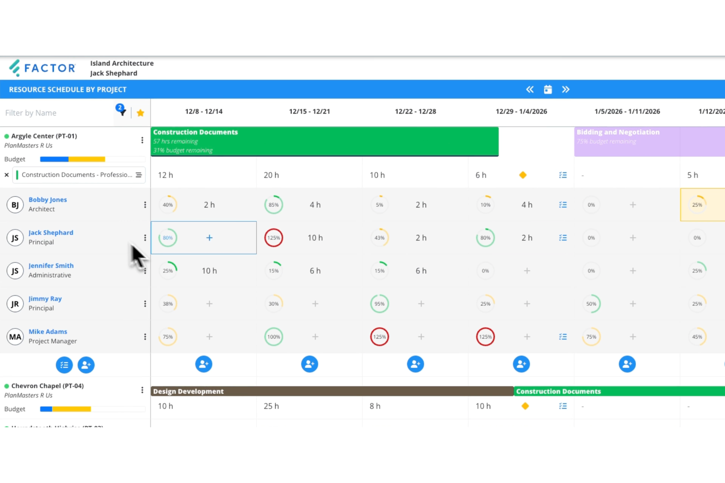 Factor A/E screenshot - 24 meilleurs logiciels de gestion de projet pour ingénieurs en 2026