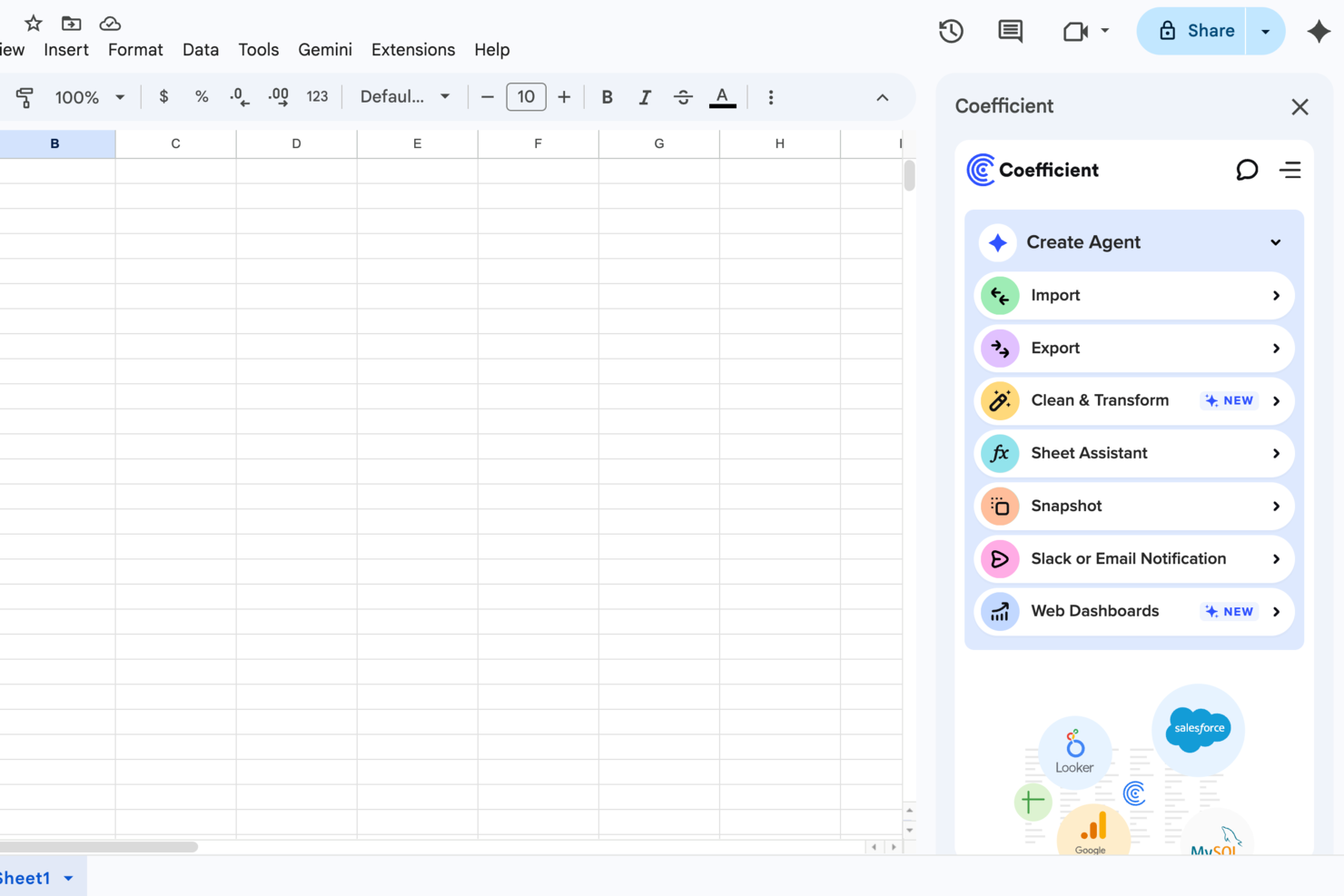 Coefficient screenshot - Die 10 besten BI-Tools für bessere Entscheidungen im Jahr 2026