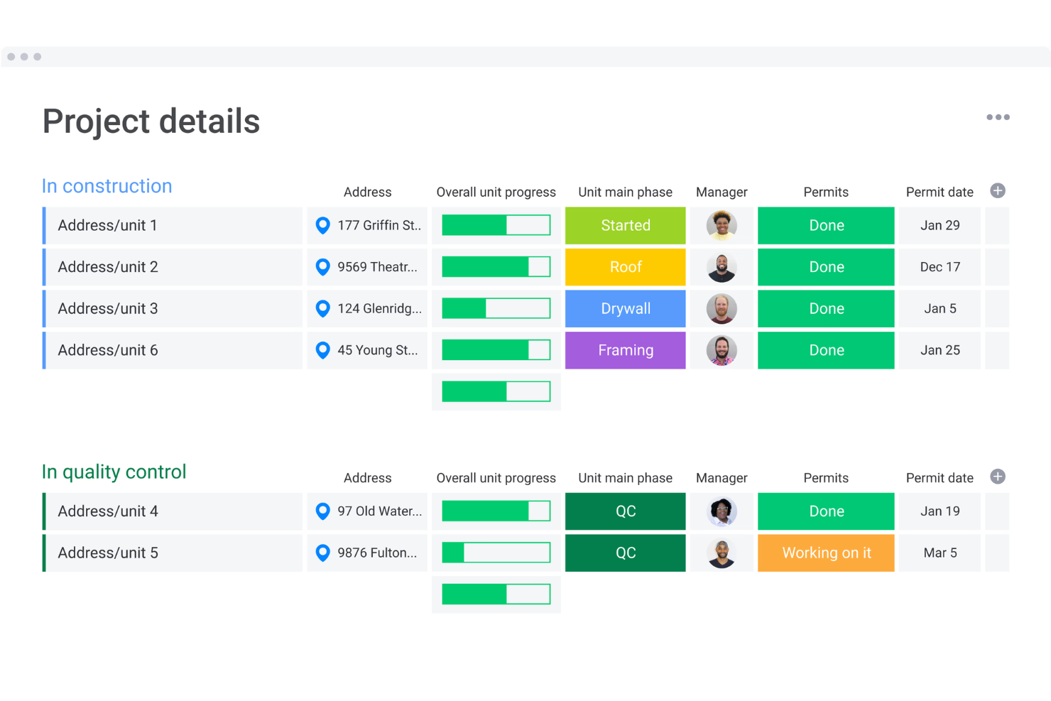 monday.com screenshot - 20 Meilleurs Outils IA pour la Gestion de Projets de Construction 2026