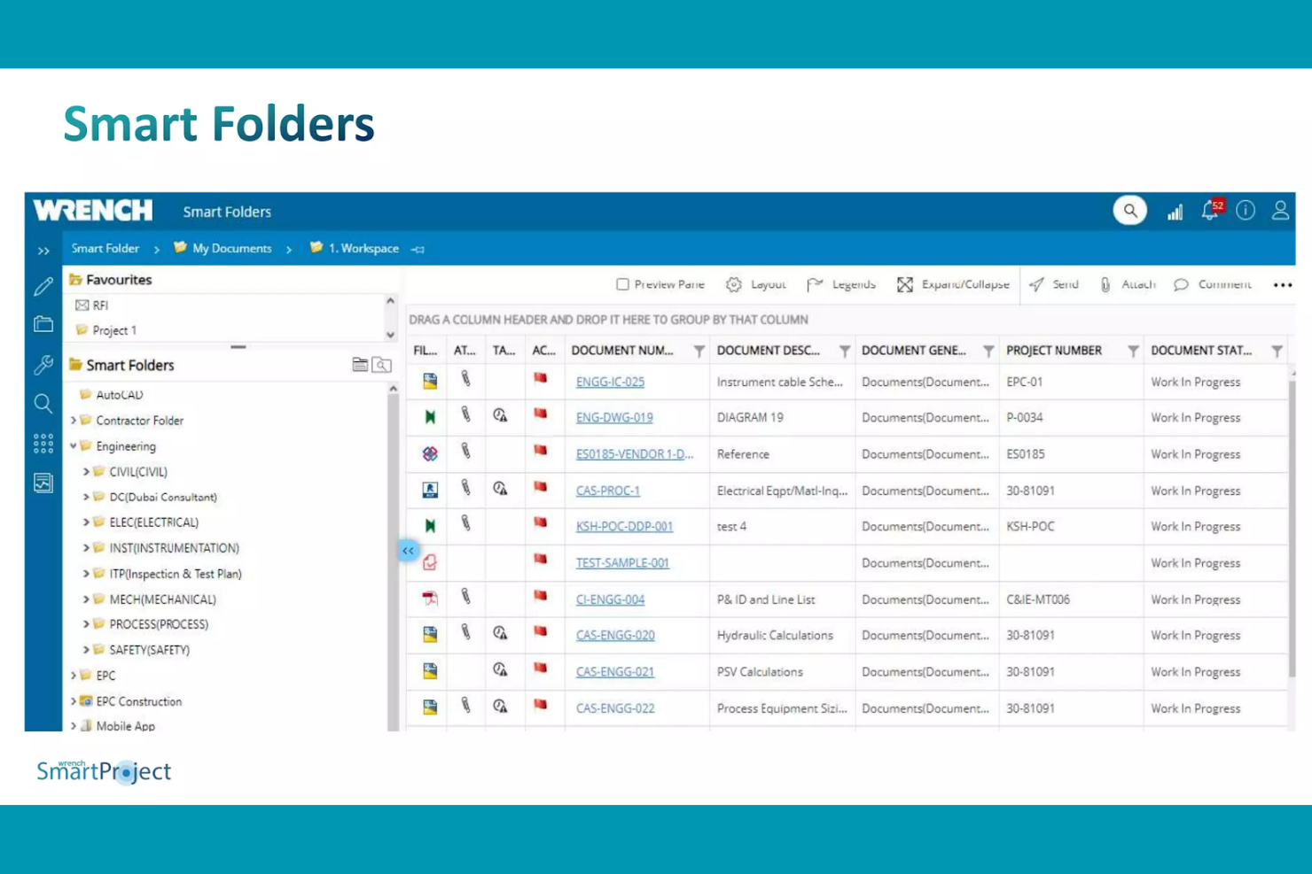 SmartProject EDMS screenshot - 13 Meilleurs Logiciels de Gestion de Documents d’Ingénierie pour 2026