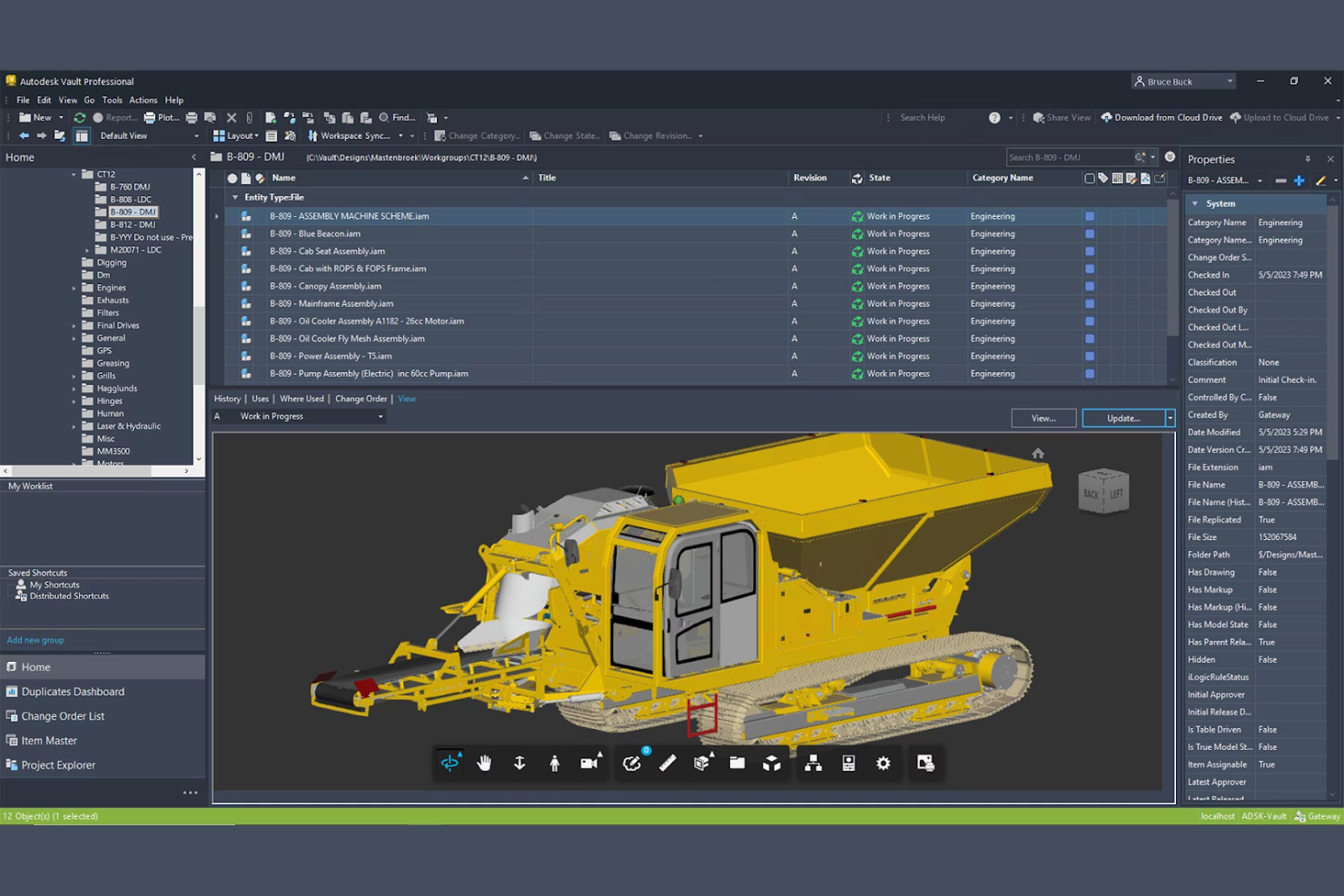 Autodesk Vault screenshot - 13 Meilleurs Logiciels de Gestion de Documents d’Ingénierie pour 2026