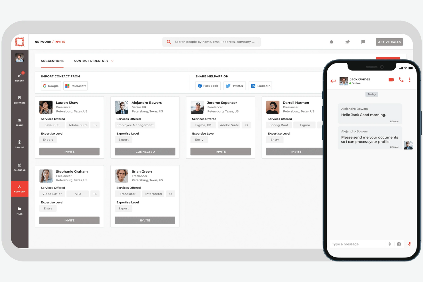 MelpApp screenshot - 10 meilleurs logiciels d’environnement de travail numérique pour 2026