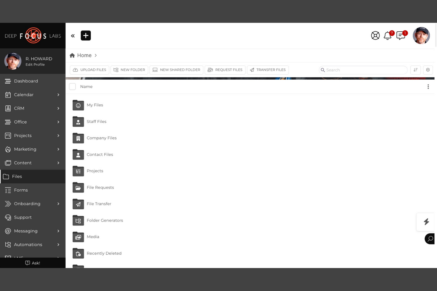 SuiteDash screenshot - 10 systèmes de gestion documentaire en marque blanche en 2026