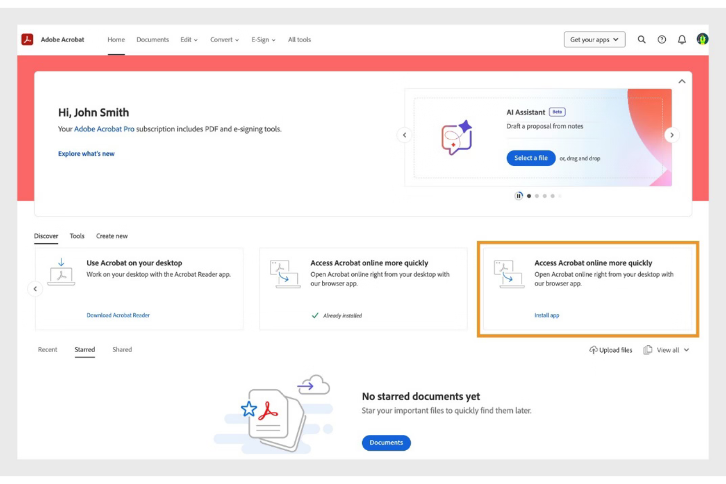 Adobe Acrobat screenshot - 40 meilleurs systèmes de gestion documentaire testés pour 2026