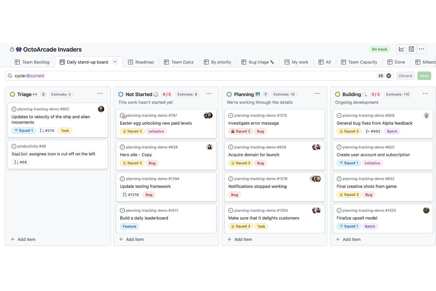 GitHub Projects screenshot - 10 Outils de gestion de projet de développement logiciel en 2026