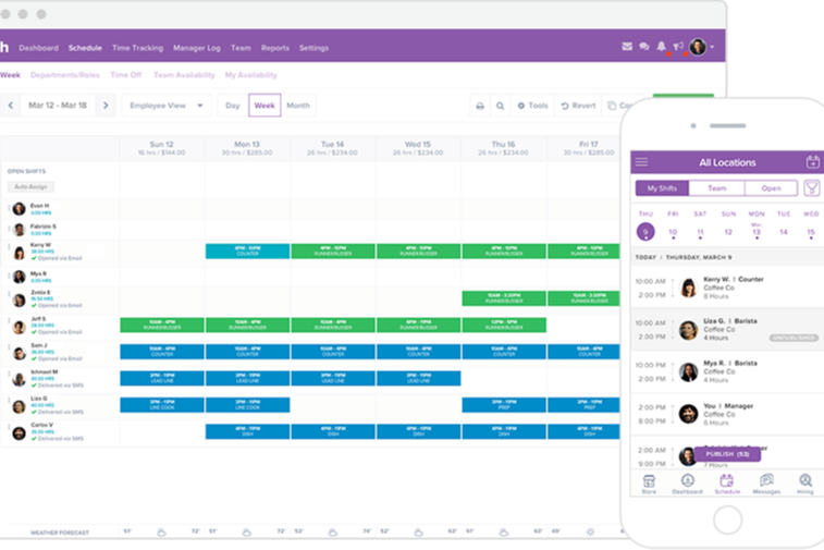 Homebase screenshot - 19 Beste Automatisierte Zeiterfassungssoftware im Test 2026